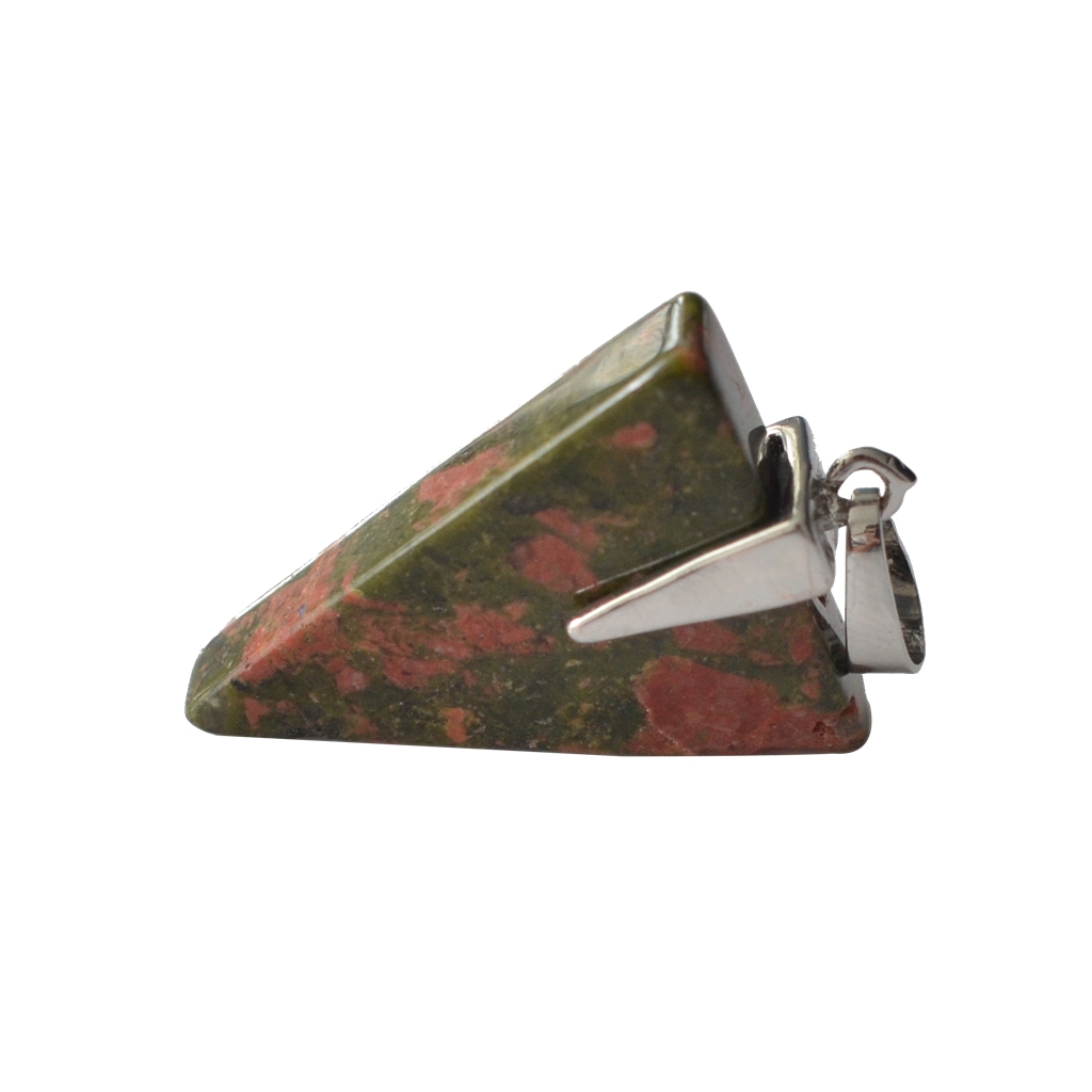 Natural marble necklace mixed color artificial stone layer necklace triangle jewelry pendant women's clothing