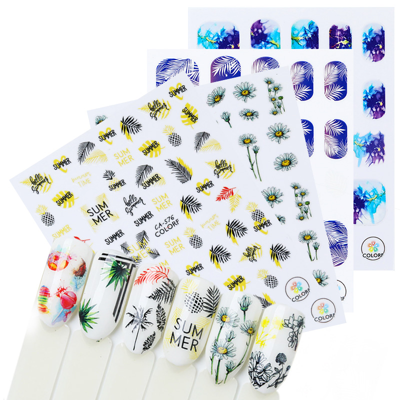 1 Sheet 3D Floral Nail Sticker Adhesive Plants Colorful Beautiful Flowers Leaf Nail Transfer Sticker Decals Art Decoration
1 Sheet 3D Floral Nail Sticker Adhesive Plants Colorful Beautiful Flowers Leaf Nail Transfer Sticker Decals Art Decoration