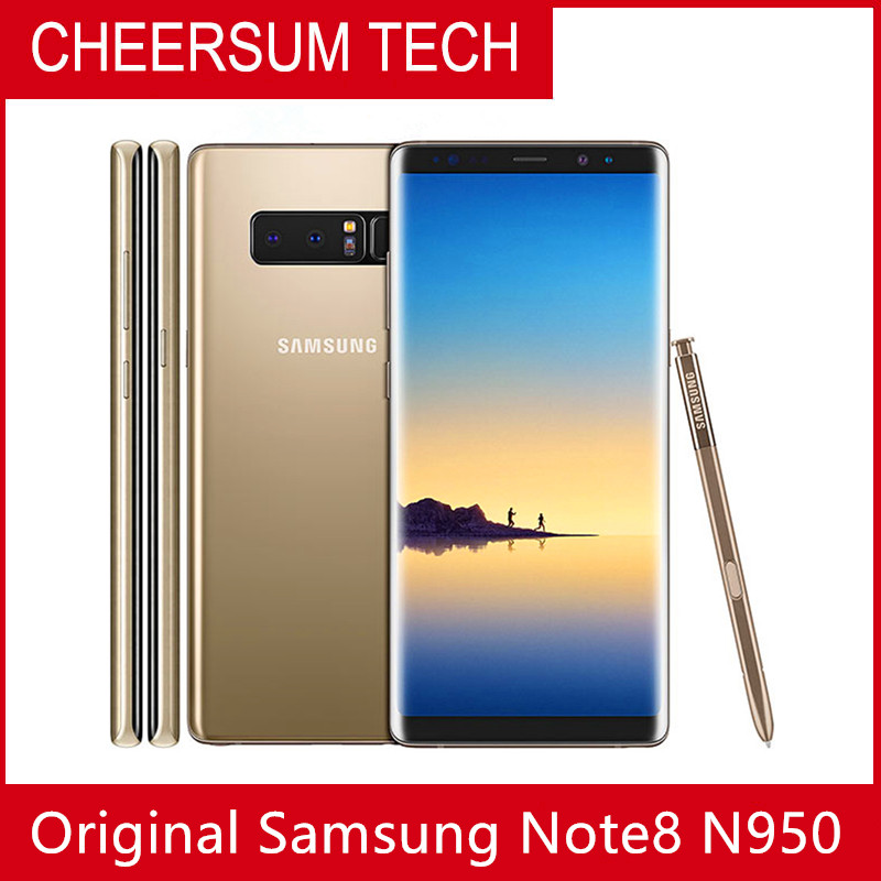 Refurbished Unlocked Samsung Galaxy Note 8 N950F/N950U 6G RAM 64G ROM Original mobile smartphone Octa Core, Gold
Refurbished Unlocked Samsung Galaxy Note 8 N950F/N950U 6G RAM 64G ROM Original mobile smartphone Octa Core, Gold