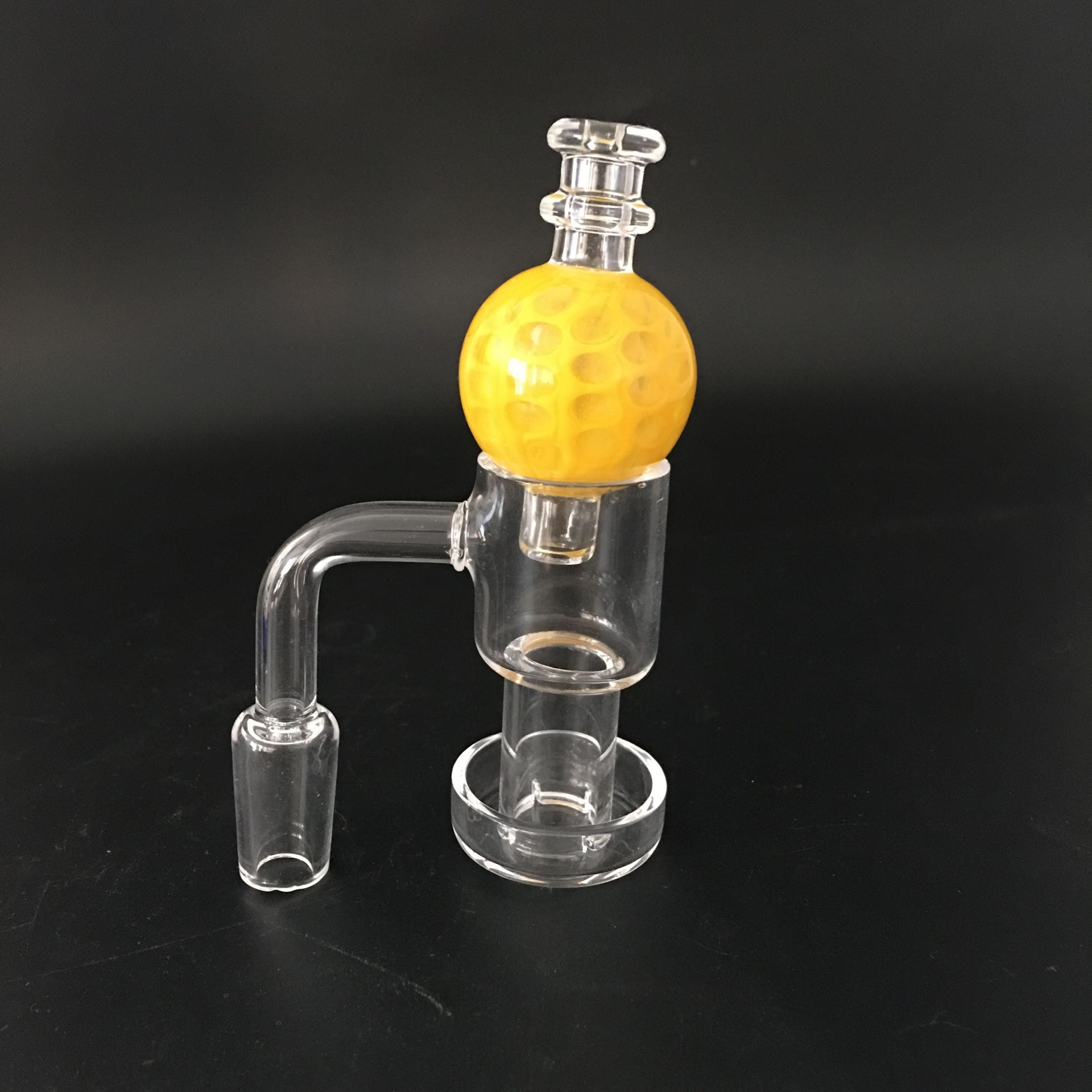 High Borosilicate Glass Honeycomb Bubble Cap Banger Ball Cover Glass Yellow Puff Cap for Quartz Banger and Oil Burners
High Borosilicate Glass Honeycomb Bubble Cap Banger Ball Cover Glass Yellow Puff Cap for Quartz Banger and Oil Burners
