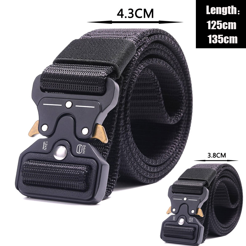 Tactical Belt Waist Support High Quality Nylon Men's Training Belt Automatic Buckle Outdoor Camping Quick Release, Only 2 hooks
Tactical Belt Waist Support High Quality Nylon Men's Training Belt Automatic Buckle Outdoor Camping Quick Release, Only 2 hooks