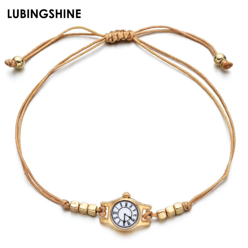 2020 New Gold Color Watch Charms Bracelet Handmade Braided Adjustable Rope Chains Bracelets for Women Men Cuff Jewelry Gift
2020 New Gold Color Watch Charms Bracelet Handmade Braided Adjustable Rope Chains Bracelets for Women Men Cuff Jewelry Gift