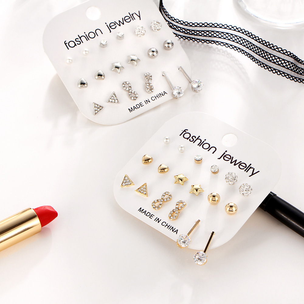 Ear Nail Suit Group Combine 9 Yes Ear Nail Zirconium Shi Shuijing Peach Triangle Diamond Earrings Earring Product
Ear Nail Suit Group Combine 9 Yes Ear Nail Zirconium Shi Shuijing Peach Triangle Diamond Earrings Earring Product