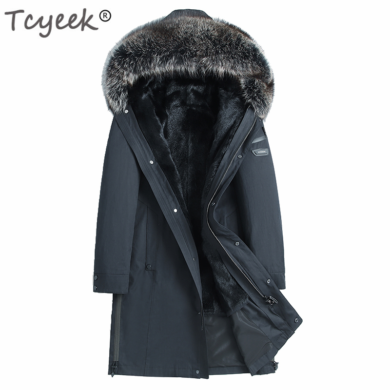 Tcyeek Real Shearing Liner Jacket Men Winter Natural Raccoon Fur Hooded Fur Coat Clothes 2019 Streetwear Jackets 195901, Black
Tcyeek Real Shearing Liner Jacket Men Winter Natural Raccoon Fur Hooded Fur Coat Clothes 2019 Streetwear Jackets 195901, Black