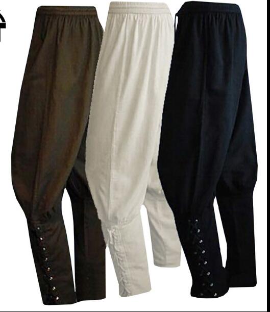 New men's punk pants retro men's cotton and linen loose harem pants stage performance trousers, Black
New men's punk pants retro men's cotton and linen loose harem pants stage performance trousers, Black