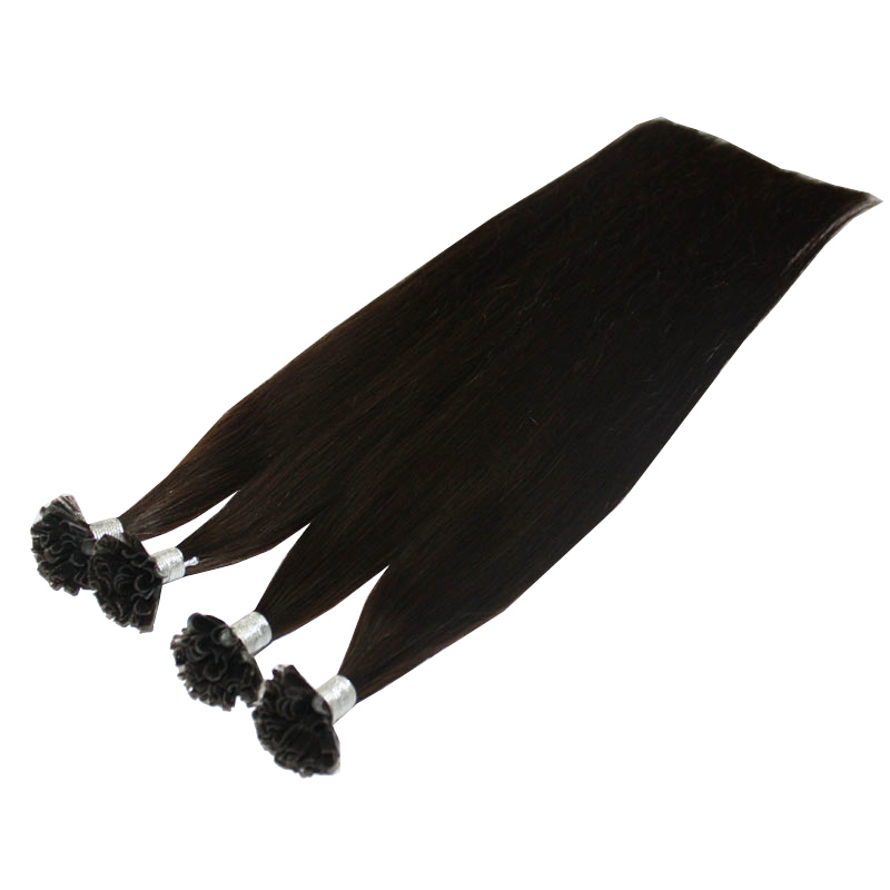 top grade 0 9g s 200st 180gr pack 14 24 100 human hair black color nail u tip hair extensions remy indian
