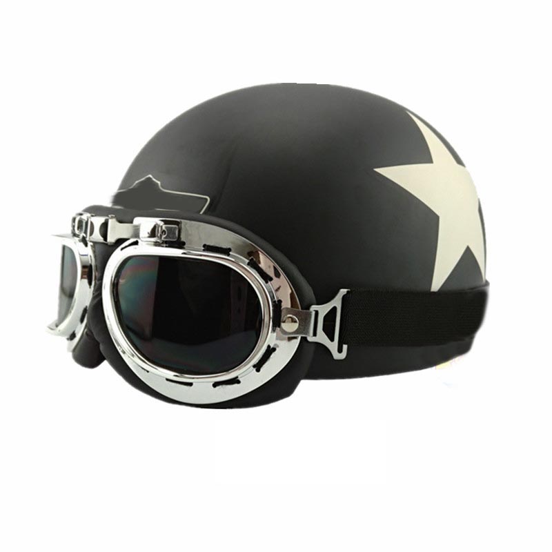 Half Helmet Detachable Retro Leather Men Women Motorcycle Helmet High-quality Riding With Goggles Four Seasons
Half Helmet Detachable Retro Leather Men Women Motorcycle Helmet High-quality Riding With Goggles Four Seasons