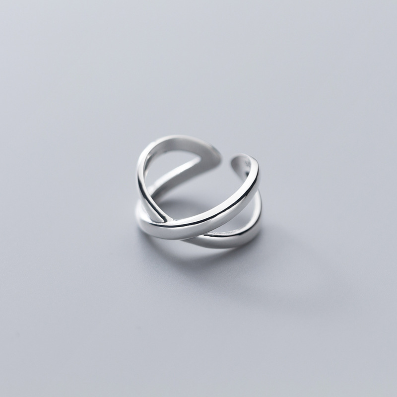 Cluster Rings 925 Sterling Silver Smooth Cross Shape Ring Open Adjustable Jewelry Gift For Women Ladies Daughter
Cluster Rings 925 Sterling Silver Smooth Cross Shape Ring Open Adjustable Jewelry Gift For Women Ladies Daughter