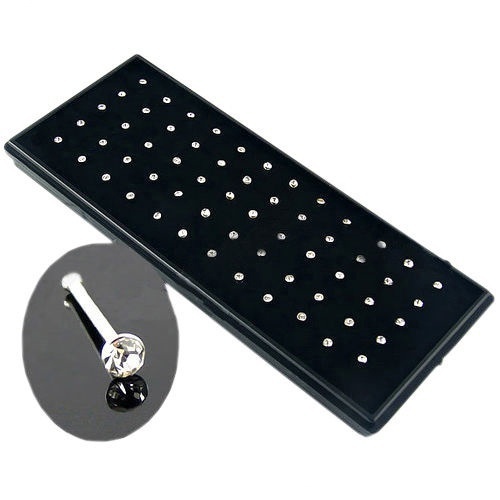 Crystal Nose Ring Set 60pcs/pack Stainless Steel jewelry Women Girl Surgical Steel Nose Piercing Crystal Nose Stud Body Jewelry, Silver
Crystal Nose Ring Set 60pcs/pack Stainless Steel jewelry Women Girl Surgical Steel Nose Piercing Crystal Nose Stud Body Jewelry, Silver