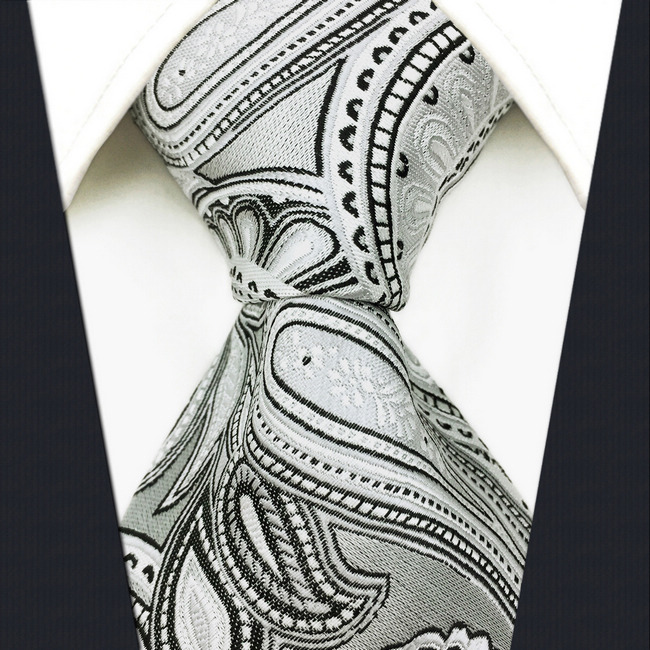 S7 Paisley Floral White Light Gray Grey Silver Black Extra Long Size Fashion Mens Necktie Tie 100% Silk, Blue;purple
S7 Paisley Floral White Light Gray Grey Silver Black Extra Long Size Fashion Mens Necktie Tie 100% Silk, Blue;purple