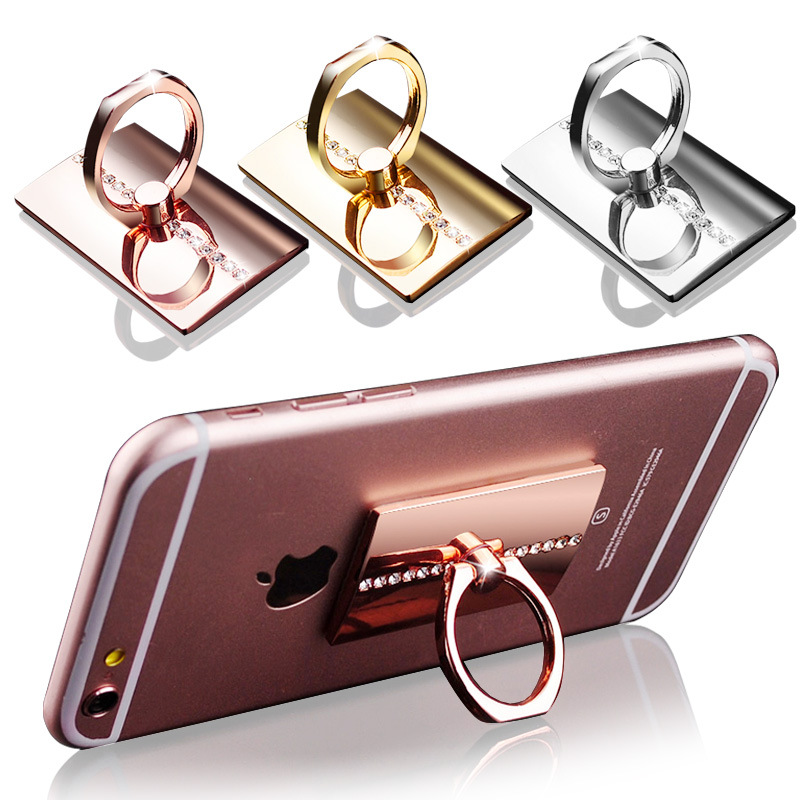 Mobile phone lazy ring bracket plating peacock love metal with diamond buckle for iPhone6S Apple 7plus universal