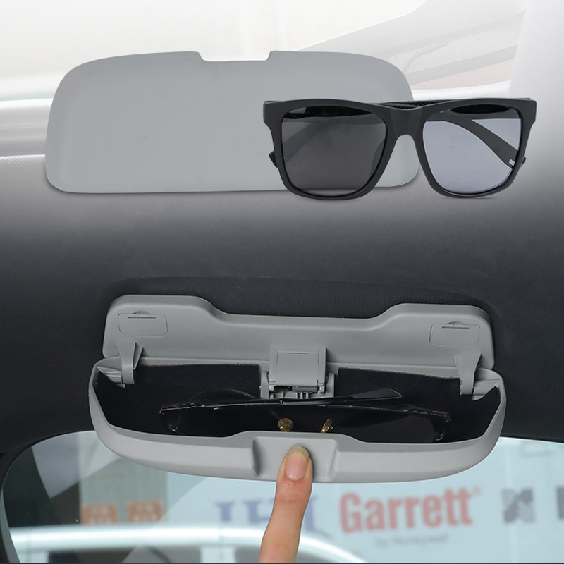 Car Styling Sticker Car Glasses Box Storage Holder Sunglasses Case For Porsche macan Cayenne Panamera Auto Accessories