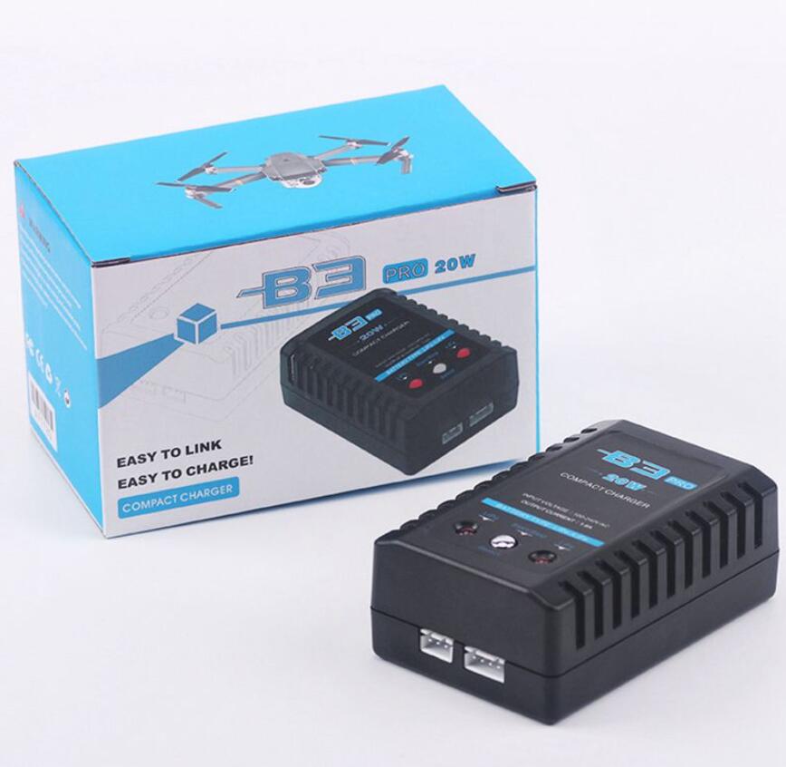 

B3 20W 1.6A Pro Balance Charger for 2S 3S 7.4V 11.1V Lithium LiPo Battery Mini Portable RC Aircraft Battery Charger