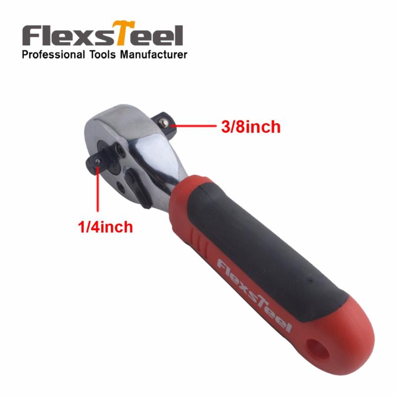 Flexsteel 1PC Multifunctional 1/4" & 3/8" & 1/2" Drive 72 Teeth Quick Release Reversible Ratchet Wrench Spanner Ratchet Handle
Flexsteel 1PC Multifunctional 1/4" & 3/8" & 1/2" Drive 72 Teeth Quick Release Reversible Ratchet Wrench Spanner Ratchet Handle