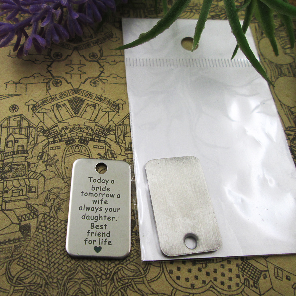 40pcs--"today a bride tomorrow a wife"stainless steel charms more style for choosing DIY Charms pendants for necklace
40pcs--"today a bride tomorrow a wife"stainless steel charms more style for choosing DIY Charms pendants for necklace