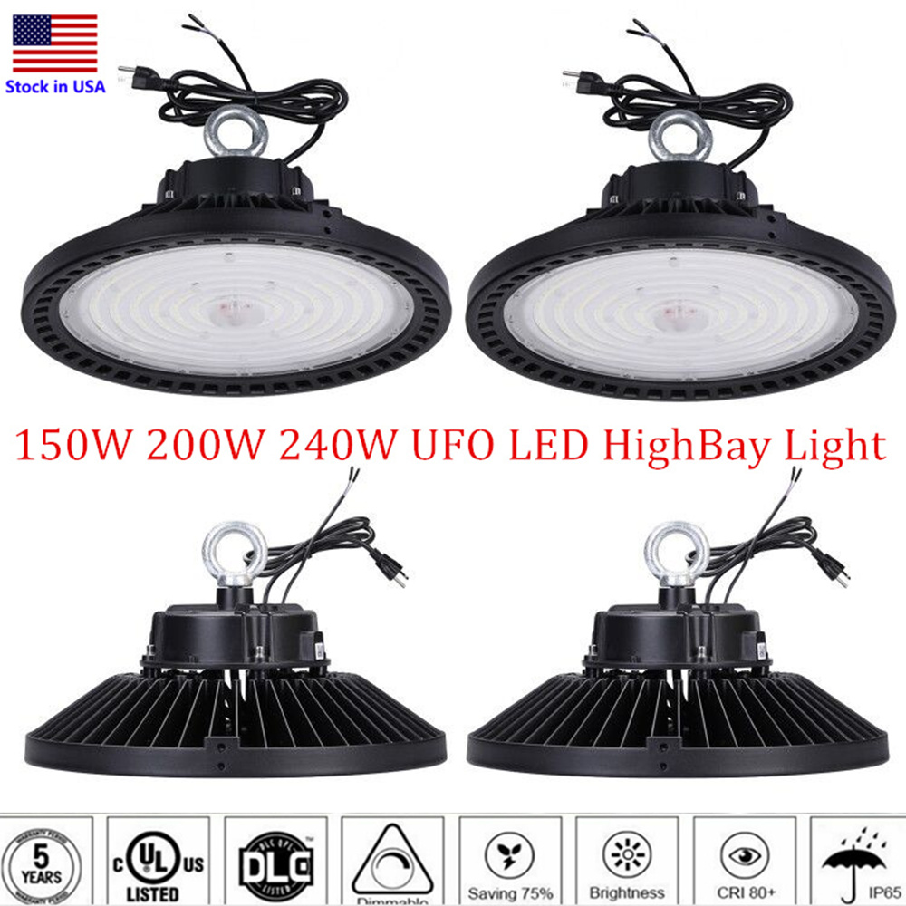 UFO LED High Bay Light 240W 200W 150W LED Shop Lights Highbay Lamp Industrial warehouse UFO Lamp fixtures ETL DLC 5000K
UFO LED High Bay Light 240W 200W 150W LED Shop Lights Highbay Lamp Industrial warehouse UFO Lamp fixtures ETL DLC 5000K