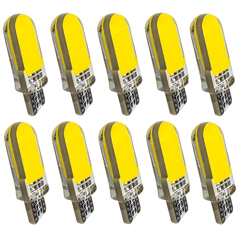 10pcs T10 W5W Silicone Case 12 Chips COB LED Car Wedge Interior Dome Reading Light WY5W 501 Auto Parking Bulbs Turn Side Lamps, As pic
10pcs T10 W5W Silicone Case 12 Chips COB LED Car Wedge Interior Dome Reading Light WY5W 501 Auto Parking Bulbs Turn Side Lamps, As pic
