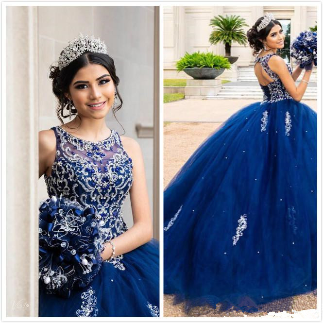 Luxurious Quinceanera Dresses Beaded Crystals Lace Prom dresses Crew Backless Royal Blue Tulle Ball Gown Evening Party Sweet 16 Dress, Black
Luxurious Quinceanera Dresses Beaded Crystals Lace Prom dresses Crew Backless Royal Blue Tulle Ball Gown Evening Party Sweet 16 Dress, Black