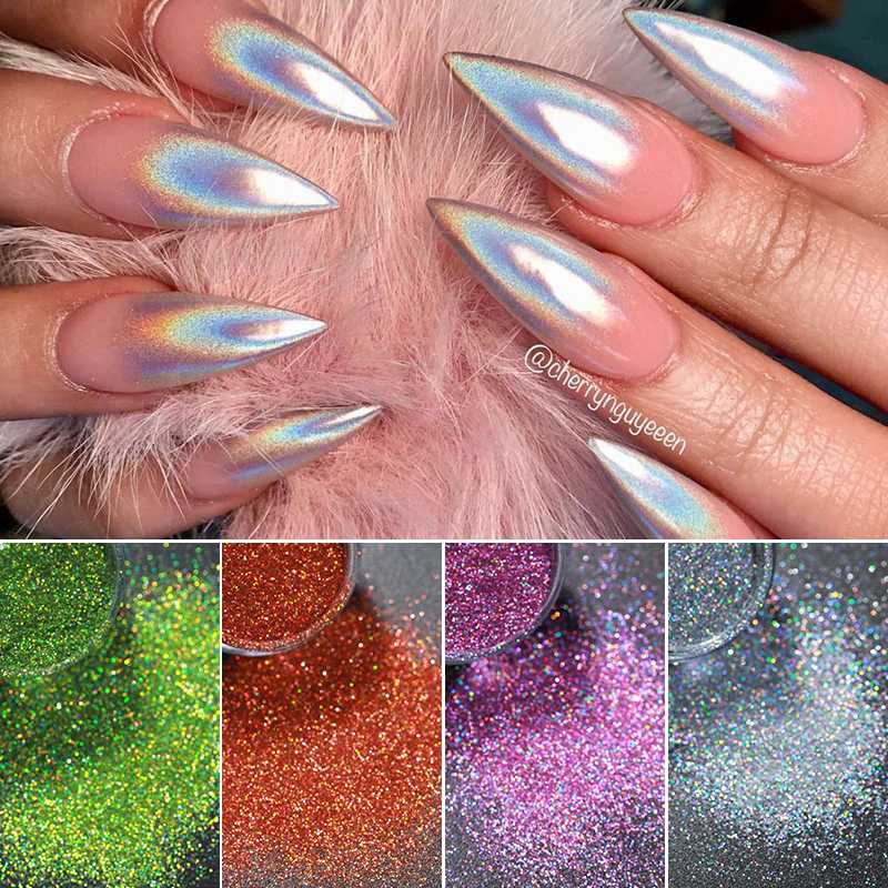 Holographics Nail Powder Laser Colorful Shining Shell Nail Art Decorations Silver Pigment Dust Nails Glittering Accessories
Holographics Nail Powder Laser Colorful Shining Shell Nail Art Decorations Silver Pigment Dust Nails Glittering Accessories