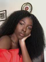 Fashion New 4A 4b natural coily kinky curly indian remy lace front human hair wig 130%density