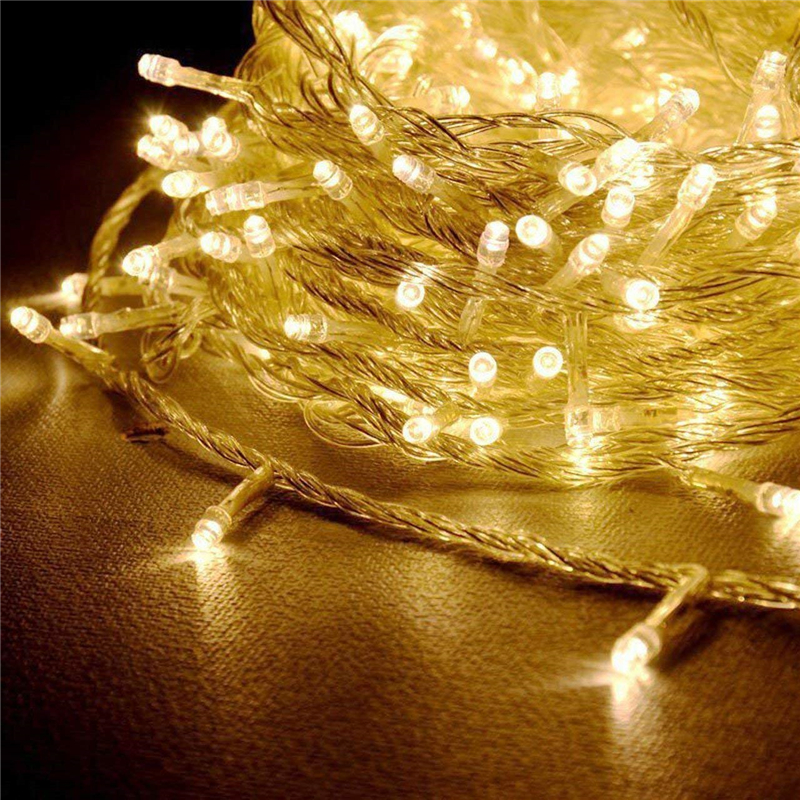 LED String Lights Party Fairy Decorative Lights 20M 200LEDs 220V Waterproof Twinkle Star Lamp for Indoor and Outdoor Use