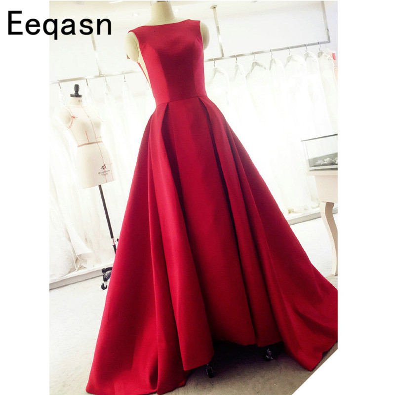 Arabic Red Satin Open Back A Line Prom Dresses 2018 Long Sweep Train Dress Evening Party Elegant Vestido De Festa Fast Shipping, Black
Arabic Red Satin Open Back A Line Prom Dresses 2018 Long Sweep Train Dress Evening Party Elegant Vestido De Festa Fast Shipping, Black