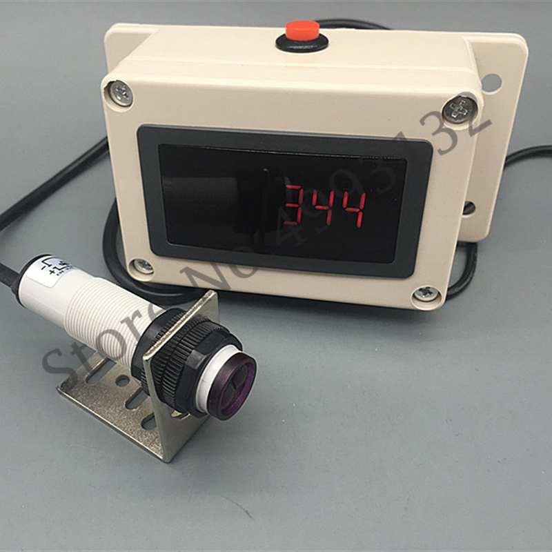 Infrared Induction Counter Conveyor Belt Line Counting LED Six-digit Electronic Counter
Infrared Induction Counter Conveyor Belt Line Counting LED Six-digit Electronic Counter