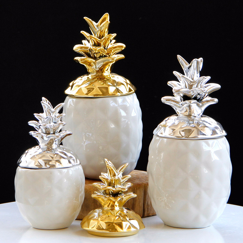 Ceramic pineapple Storage box Tank Ornament Figurine Ceramic Trinket Box Living Room Dining Table Decor, Black
Ceramic pineapple Storage box Tank Ornament Figurine Ceramic Trinket Box Living Room Dining Table Decor, Black