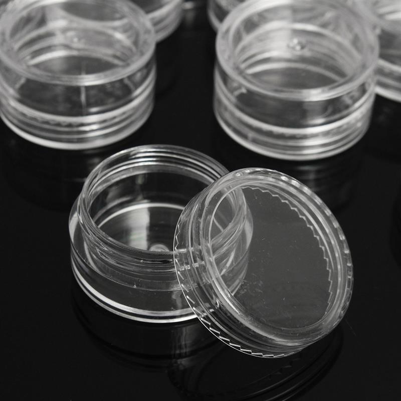 5ML Clear Plastic Cosmetic Sample Container 5G Jar Pot Small Empty Camping Travel Eyeshadow Face Cream Lip Balm 5ML Bottle
5ML Clear Plastic Cosmetic Sample Container 5G Jar Pot Small Empty Camping Travel Eyeshadow Face Cream Lip Balm 5ML Bottle