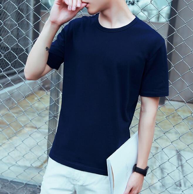 Classic O-Neck Cotton Tee Shirts for Both Genders - Comfortable Short Sleeves Available in Various Hues