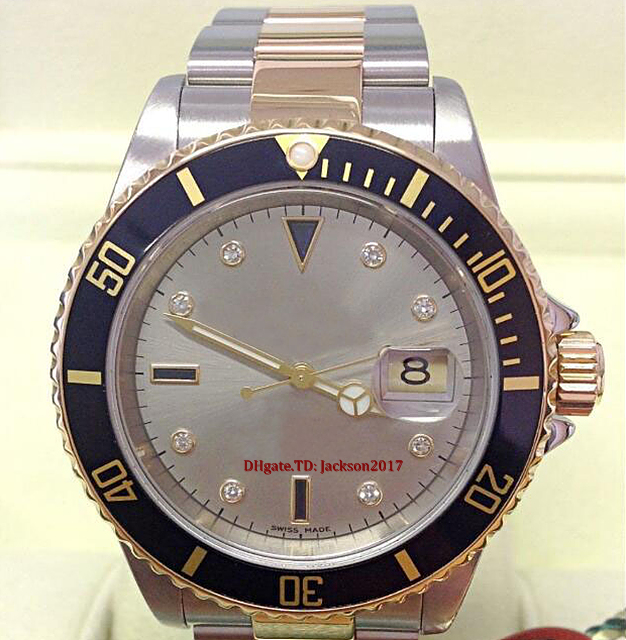 Original box certificate Mens watches 16613 Bi/Colour Serti Dial 40mm Asia 2813 movement automatic
Original box certificate Mens watches 16613 Bi/Colour Serti Dial 40mm Asia 2813 movement automatic