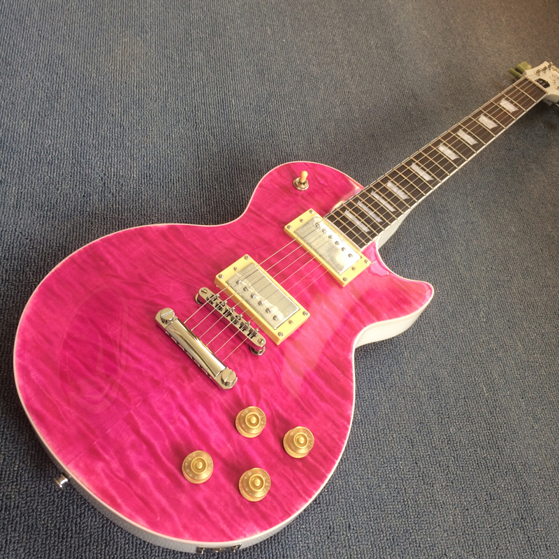 Custom shop Guitar 1959 R9 Mahogany body Rose red burst Tiger Flame top,Chromium plating hardware, China Guitar 190115
Custom shop Guitar 1959 R9 Mahogany body Rose red burst Tiger Flame top,Chromium plating hardware, China Guitar 190115