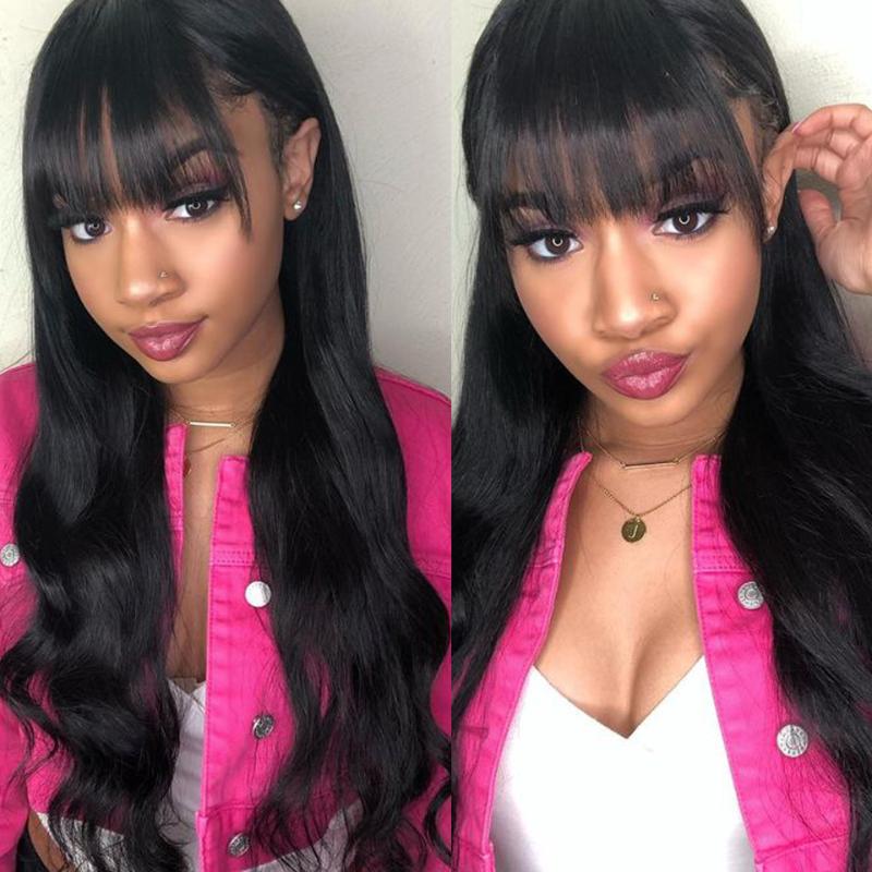 Silk Base 4x4 Lace Closure Wig Natural Brazilian Remy Hair Body Wave Human Hair Wigs With Bangs Silk Base Wigs Invisible Knots, As pic
Silk Base 4x4 Lace Closure Wig Natural Brazilian Remy Hair Body Wave Human Hair Wigs With Bangs Silk Base Wigs Invisible Knots, As pic