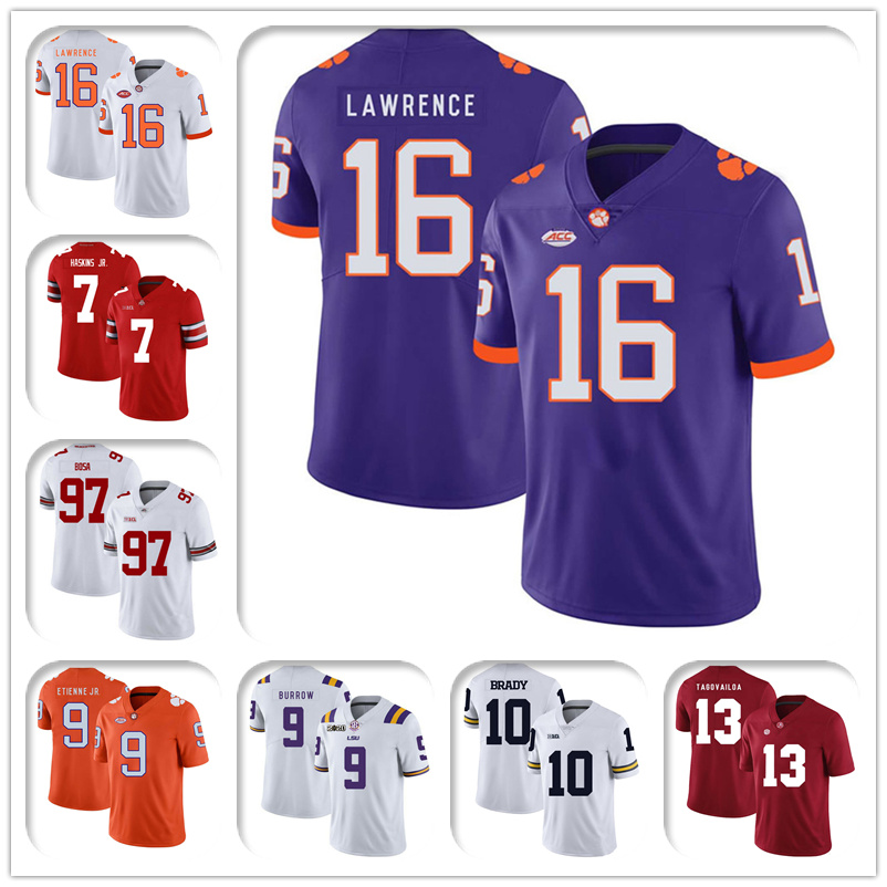 NCAA Clemson Tigers 16 Trevor Lawrence Jersey 8-5 Travis Etienne Jr Jerseys 97 Nick Bosa Jersey Dwayne Haskins Jr Saquon Barkley Jerseys, Black;red
NCAA Clemson Tigers 16 Trevor Lawrence Jersey 8-5 Travis Etienne Jr Jerseys 97 Nick Bosa Jersey Dwayne Haskins Jr Saquon Barkley Jerseys, Black;red