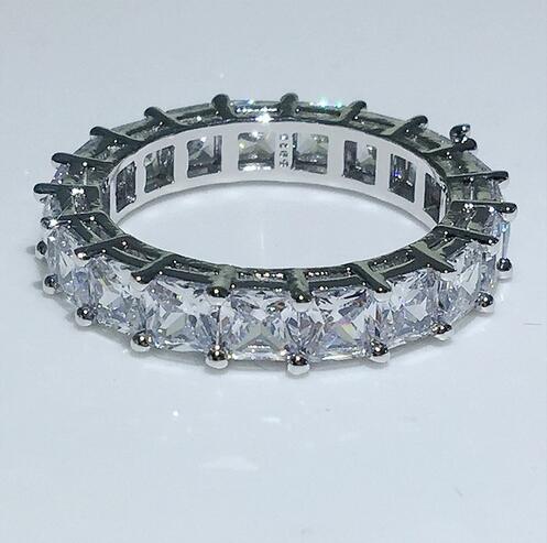 Vecalon 5 Style Handmade Promise ring Diamond Cz 925 Sterling Silver Engagement wedding Band rings for women Men jewelry