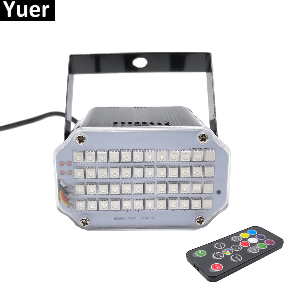 Aluminium Shell 48 LED Brighter DJ Disco Sound Activated Laser Projector Strobe Flash RGB Stage Lighting Effect Lamp Music Light
Aluminium Shell 48 LED Brighter DJ Disco Sound Activated Laser Projector Strobe Flash RGB Stage Lighting Effect Lamp Music Light