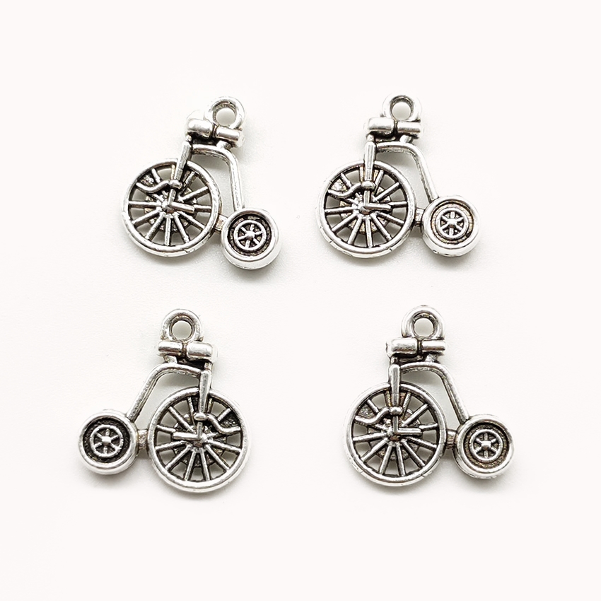 100pcs / lot bike Antique Silver Charms Pendants DIY Jewelry Findings For Jewelry Making Bracelet Necklace Earrings 17*16mm
100pcs / lot bike Antique Silver Charms Pendants DIY Jewelry Findings For Jewelry Making Bracelet Necklace Earrings 17*16mm