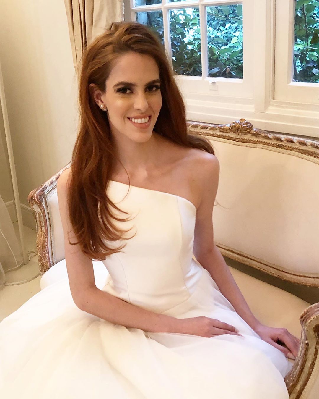 Line Stunning A Wedding Dresses Strapless Neck Pleated Sleeveless Bridal Gowns Sweep Train Tulle Robe De Marie