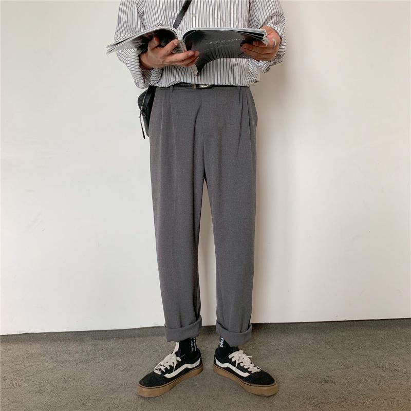 Autumn thin Hong Kong style bf falling feeling wide leg pants loose straight casual pants trend Korean all-match suit men, Black
Autumn thin Hong Kong style bf falling feeling wide leg pants loose straight casual pants trend Korean all-match suit men, Black