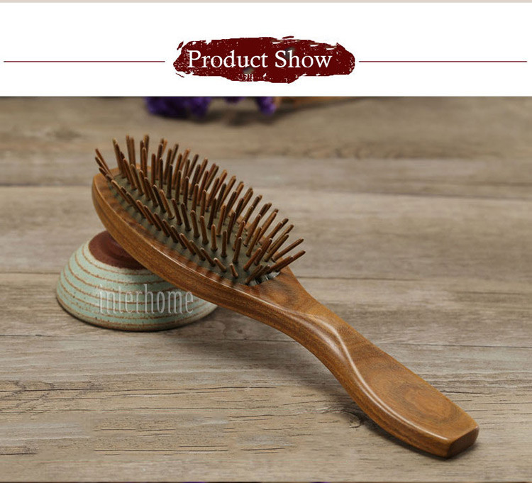Sandalwood Airbag Combs Detangling Hair Brush Detangle Healthy Massage Antistatic Hairbrush Professional Hair Care Dressing Tool