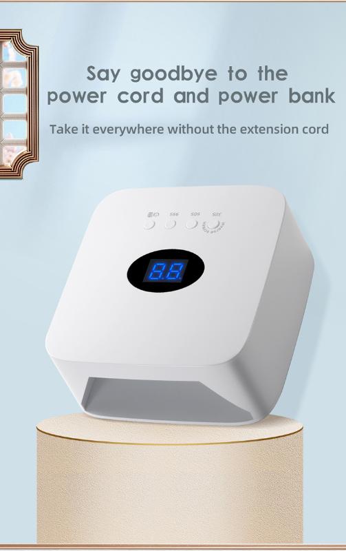 2020 Hot Selling LED Cordless Nail Lamp 2 in 1 Nail Dryer & Power Bank, White
2020 Hot Selling LED Cordless Nail Lamp 2 in 1 Nail Dryer & Power Bank, White