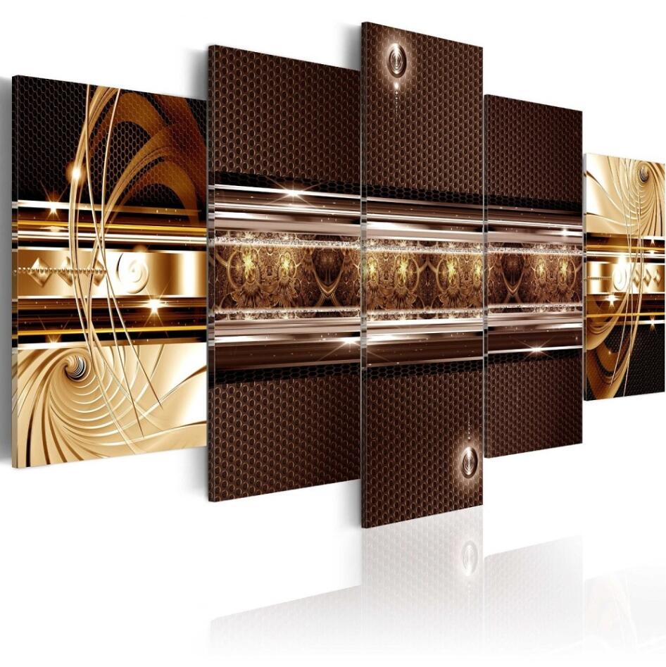 ( No Frame ) Bling Abstract Honeycomb Texture Canvas Print Modern Art Painting Fashion Design for Home Decoration, Choose Color & Size