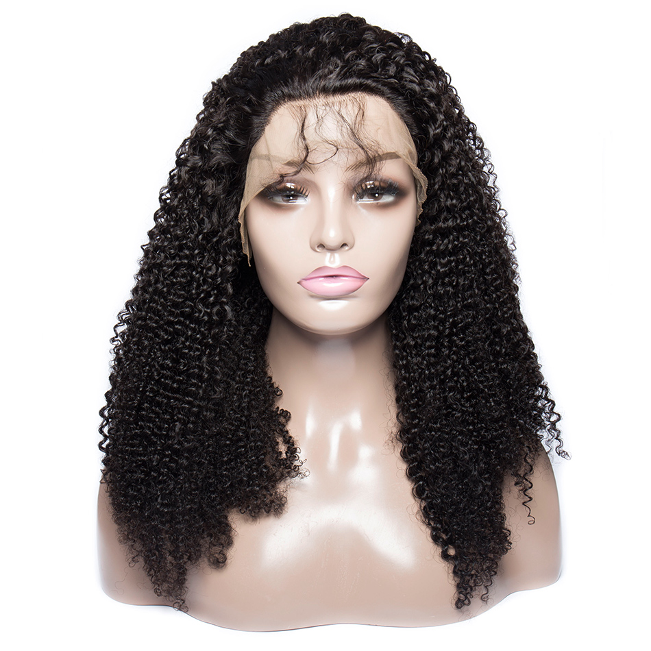 Mogolian Afro Kinky Curly Lace Front Human Hair Wigs For Black Women Remy Hairs 360 hd Laces Frontal Wig 150 Density 10-22inch diva1