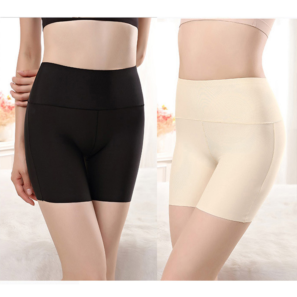 Nylon Seamless Shorts Safety Pants Women High Waist Panties Boyshorts Seamless Anti Empty Pants Girls Slimming Underwear, Black 
Nylon Seamless Shorts Safety Pants Women High Waist Panties Boyshorts Seamless Anti Empty Pants Girls Slimming Underwear, Black