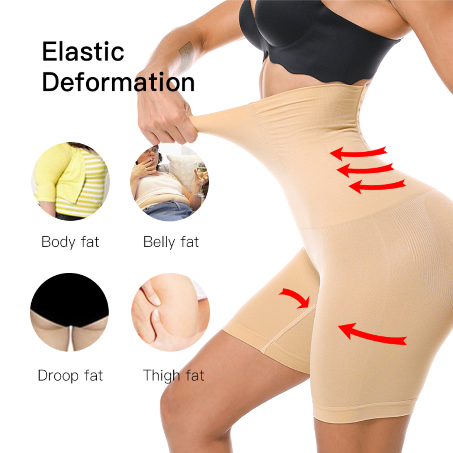 Butt Lifter Seamless Women High Waist Slimming Tummy Control Panties Knickers Pant Briefs Shapewear Underwear Body Shaper Lady T200526
