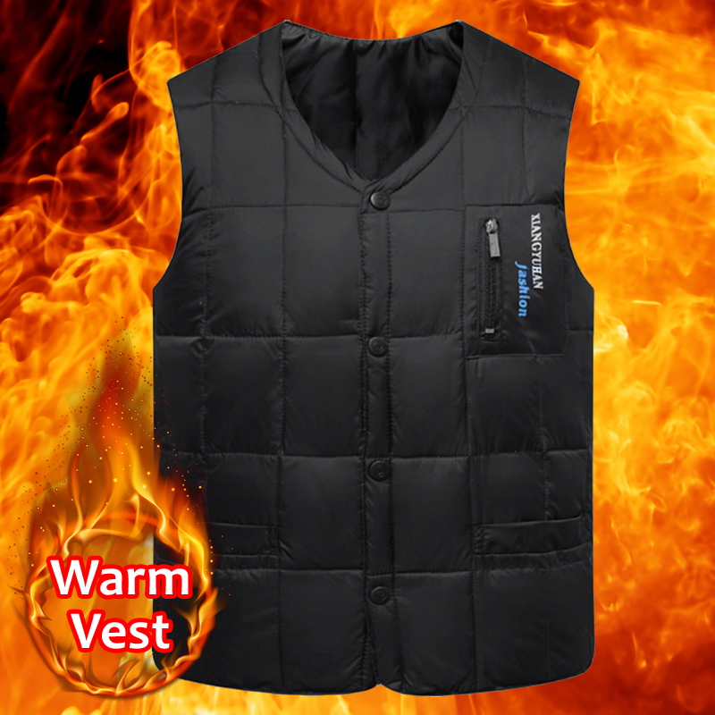 Men's Down & Parkas Fashion Casual Male Vest White Duck Men Autumn Winter Warm Sleeveless Jacket V-neck Button Lightweight Waistcoat, Army green
Men's Down & Parkas Fashion Casual Male Vest White Duck Men Autumn Winter Warm Sleeveless Jacket V-neck Button Lightweight Waistcoat, Army green
