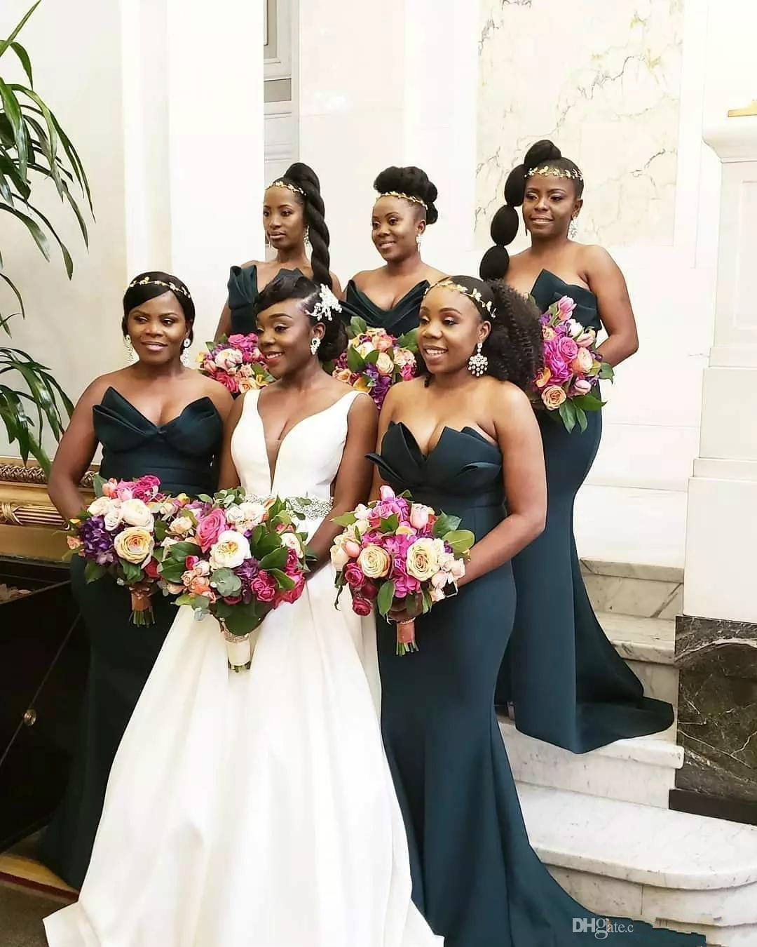 Hot Trend Mermaid Bridesmaid Dresses Plus Size For South Africa Cheap Country junior bridesmaid dresses long Robes de demoiselles d'honneur