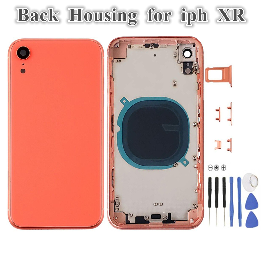 1Pcs for iPhone XR Back Battery Door Glass Full Housing Middle Frame Panel Cover Chassis with Logo Side Buttons SIM Tray Replacement Parts
1Pcs for iPhone XR Back Battery Door Glass Full Housing Middle Frame Panel Cover Chassis with Logo Side Buttons SIM Tray Replacement Parts