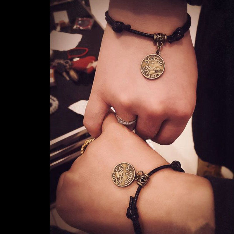New Couples Bracelets Constellation Bracelet Black Wax Rope Men And Women Fashion Bracelets Lovers Birthday Present
New Couples Bracelets Constellation Bracelet Black Wax Rope Men And Women Fashion Bracelets Lovers Birthday Present