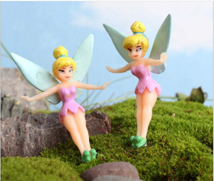 Cartoon Fairy Figurines Fairy Garden Miniatures Gnomes Pixie Dust Princess Miniature Fairy Figurine Mini Garden Resin C
